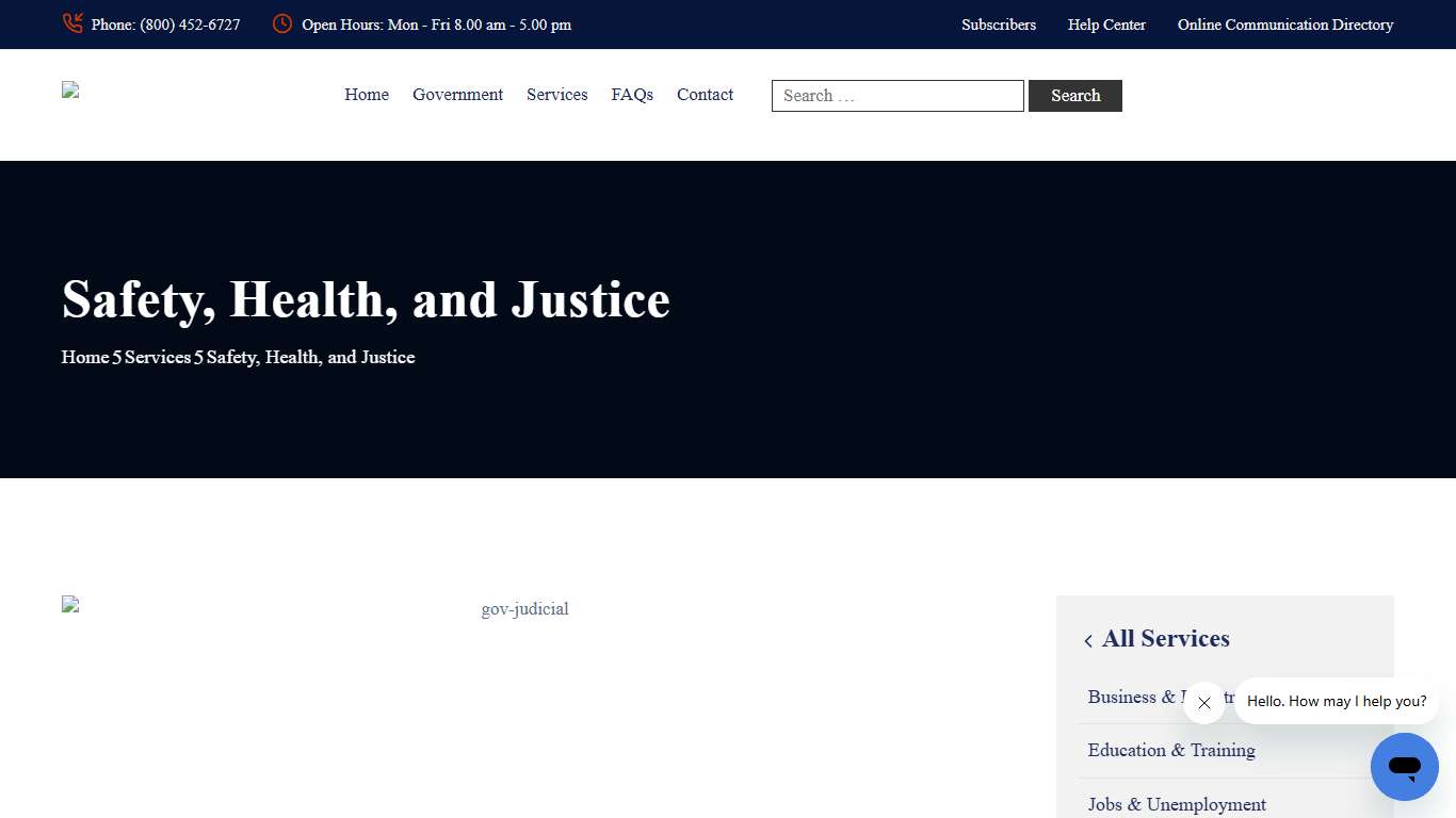 Safety, Health, and Justice - Kansas.gov